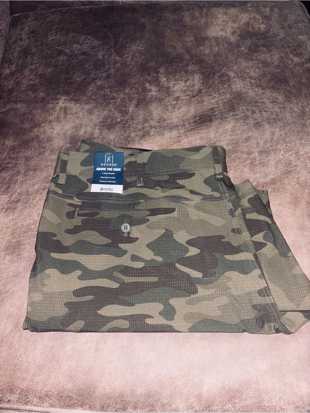 George Men's Camo Trousers in Olive and Dark Green